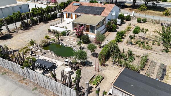 Maison de plain-pied sans travaux avec grand terrain au coeur des vignes