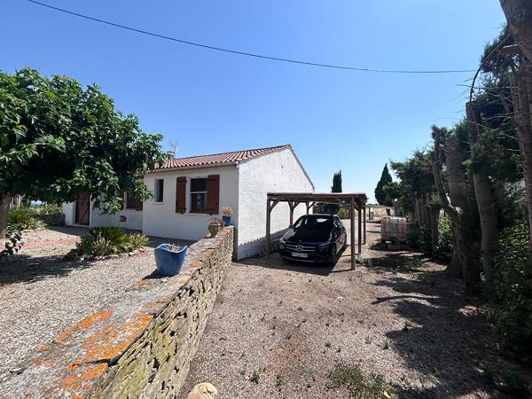 Maison de plain-pied sans travaux avec grand terrain au coeur des vignes