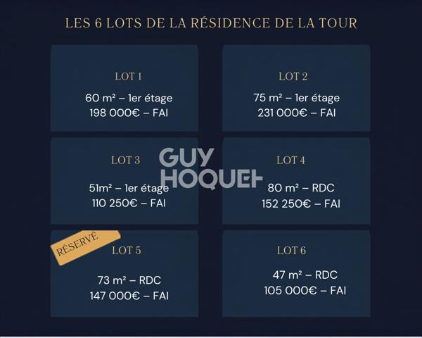 Appartement à vendre de 4 pièces de 80 m²