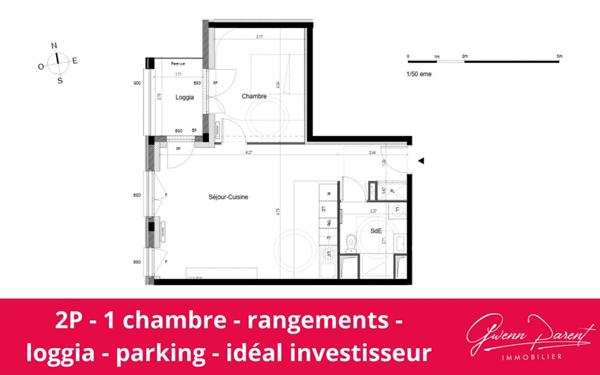 T2 avec balcon plein Ouest - Quartier dynamique de Paris-Saclay