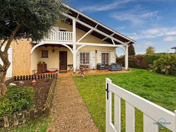 Dpt Gers (32), à vendre BARCELONNE DU GERS Maison landaise T4 de 110 m² habitables + garage et abri voitures sur 400 m² de terrain, au calme