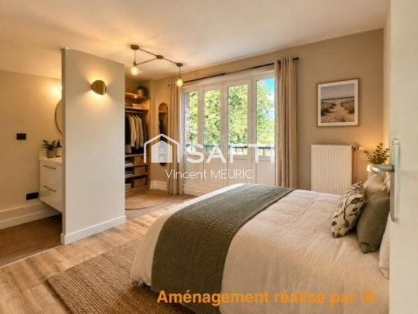 Appartement T4 87m2 avec garage, parking, jardin