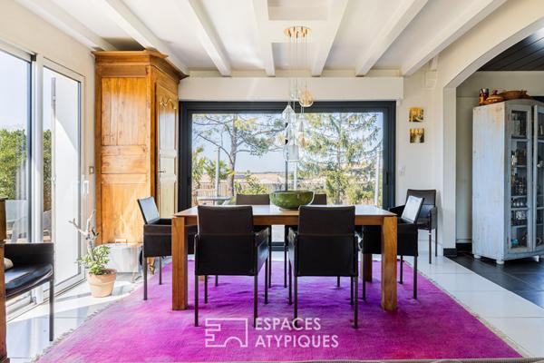 Maison lumineuse nichée dans un écrin de verdure entre plages et campagne