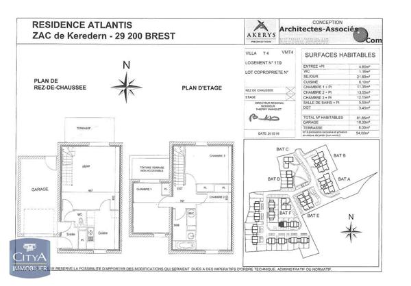Maison à louer 4 pièces 70.92m² Brest (29200)