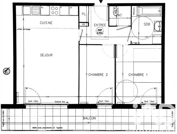 Location appartement 3 pièces 64 m² Colombes