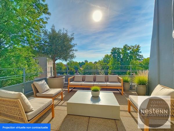 Dernier étage avec terrasse plein sud - Appartement rare à Nancy, quartier Artem