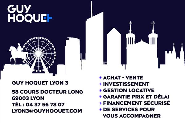 À vendre, T4 lumineux de 96 m², secteur Rouget de l'Isle / Lyon 3ème (69003)