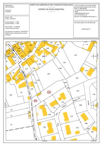 Terrain constructible 1310 m²