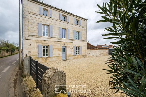 Maison de caractère alliant pierre et touches contemporaines