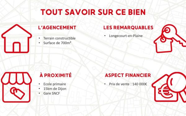 Terrain à vendre    Longecourt-en-Plaine