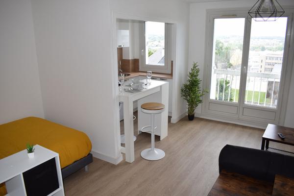 "APPARTEMENT MEUBLÉ 1 PIECE LE MANS 33M2"