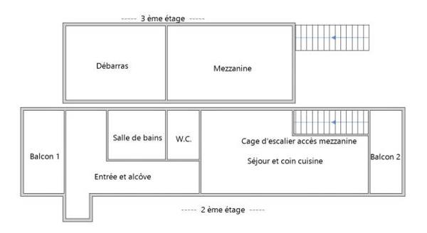 appartement Les Sables-d'Olonne T2 bis proche centre avec balcons et garage