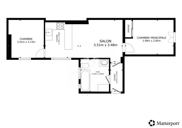 APPARTEMENT _ 47,09 _ 3 PIECES _ PARIS 14