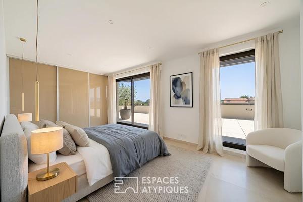 Duplex dernier étage avec rooftop et aperçu mer