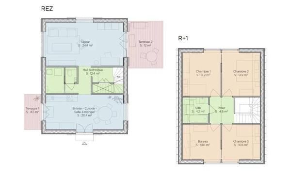 Cucq, Maison 4 Chambres -  103 m² à vendre