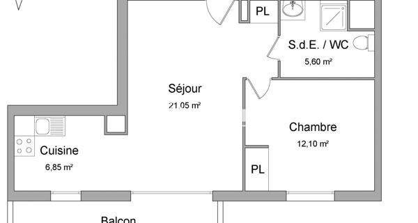 Location Appartement 2 pièces 46.56 m² - Corbeil-essonnes 91100