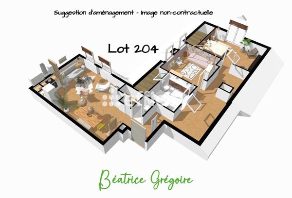 Appartement 3 pièces - 69 m²