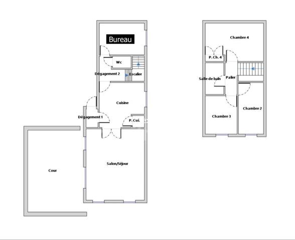 Maison à vendre 4 pièces au calme,9 environ 92 m2 coeur de ville ALES (30)