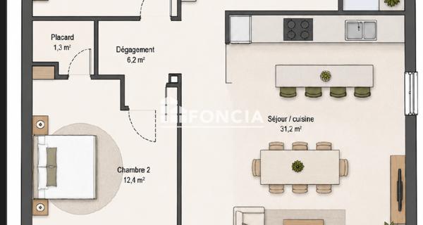 À vendre Appartement 3 pièces 58 m² - Bormes-les-mimosas 83230