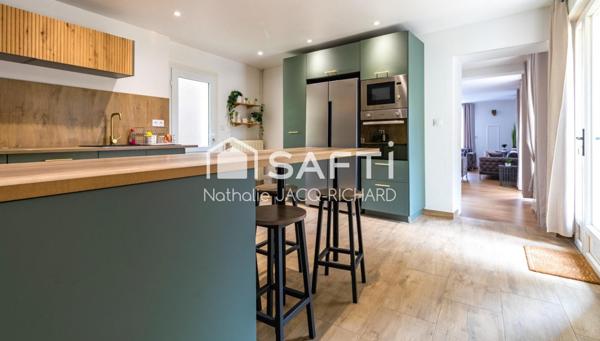 Belle maison familiale de 180m² rénovée dans un écrin de verdure - Lembras.