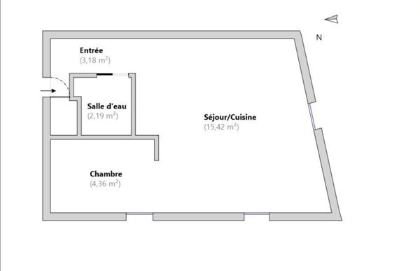 Charmant T1 de 25m² sous les toits, Proméry-Pringy-Annecy