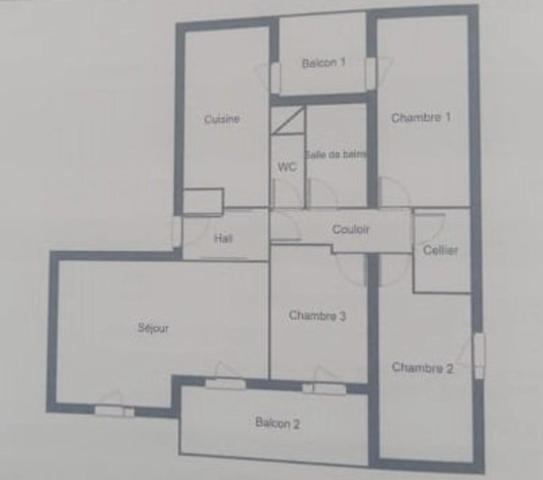 ALBERTVILLE (73) APPARTEMENT Type 4 de 83,47m2