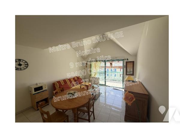 Vue sur mer et proche commerces, très bel appartement traversant de 45,85m² avec 2 chambres
