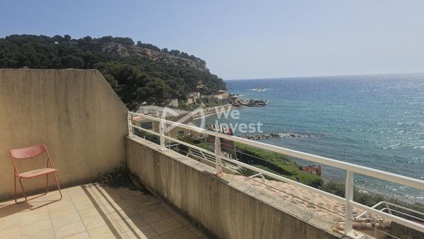 Appartement standing en duplex vue sur mer avec garage