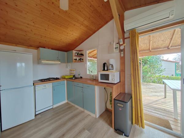 Chalet de 35 m2 + terrain dans un parc de loisir résidentiel à 8 minutes de AUCH, vendu meublé.