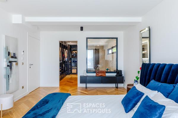Villa d’architecte contemporaine de 2019, avec piscine et prestations d’exception à Montlignon