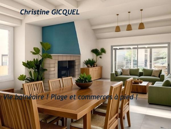 SAINT BREVIN - PLAIN PIED A 5 MINUTES A PIED DE LA PLAGE - MAISON AVEC JARDIN 4 CHAMBRES - 1 BUREAU - 1 JARDIN CLOS - DEPENDANCES
