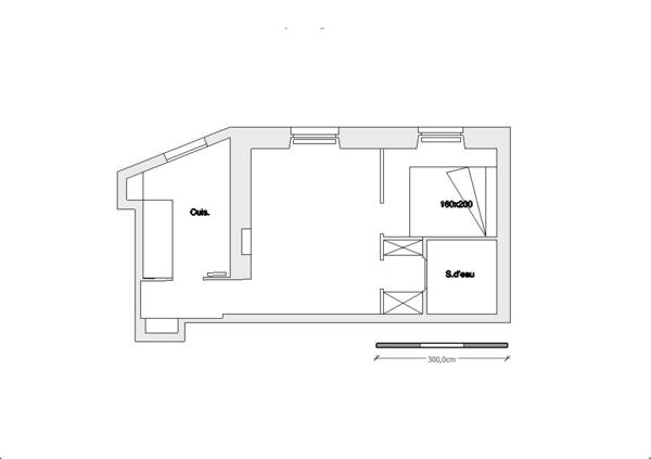 Grand studio au pied du RER C Meudon Val Fleury