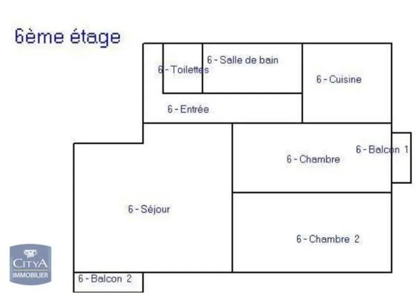 Appartement à louer 3 pièces 53.71m² Nantes (44000)