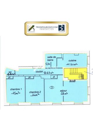 APPARTEMENT T3, Centre ville ETEL  Étel (56410)