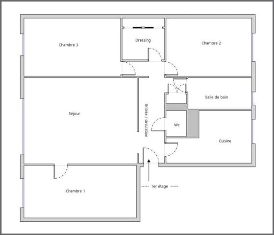 ASNIÈRES-SUR-SEINE – AVENUE DE LA REDOUTE – 4 PIÈCES / 3 CHAMBRES – 78 m² – PARKING