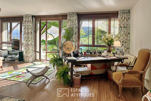 Rez-de-jardin de caractère avec vue dégagée