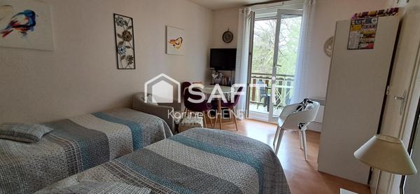 Beau studio cusine séparé et balcon 3m²