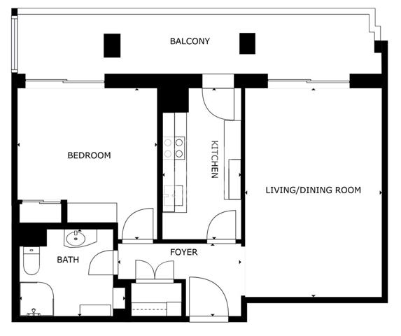 NICE - FLEURS / F. GROSSO : MAGNIFIQUE 2 PIÈCES AVEC TERRASSE EN DERNIER ÉTAGE