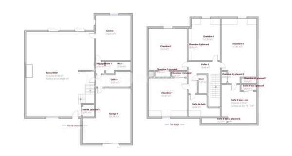 Maison familiale d’une surface de 154 m², composée au rez-de-chaussée d’une entrée avec placards, d’une grande pièce de vie baignée de lumière grâce à sa triple exposition, disposant d’un insert pour plus de confort, d’une cuisine séparée, aménagée et équipée, pouvant être ouverte sur le salon, d’un WC indépendant avec lave-mains, ainsi que d’une buanderie pouvant être transformée en salle d’eau selon vos envies et vos besoins.
Un grand garage avec porte électrique complète ce niveau.

À l’étage, un palier dessert quatre grandes chambres, toutes équipées de placards intégrés. La plus spacieuse est une suite parentale avec une grande salle d’eau et rangements.
Le premier étage comprend également un WC indépendant ainsi qu’une seconde salle de bains équipée d’une douche et d’une baignoire, pour un confort optimal.

Le terrain de 709 m², la terrasse située à l’arrière de la maison et la piscine enterrée de 9 x 4,5 m offrent un véritable espace de bien-être.
Une cabane de jardin vient compléter l’ensemble pour davantage de rangement.

La maison est équipée d’un système d’alarme et de caméras, garantissant sécurité et tranquillité.