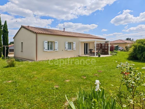 Maison T4 plain-pied 86 m² avec garage et terrain – Mouleydier (24)
