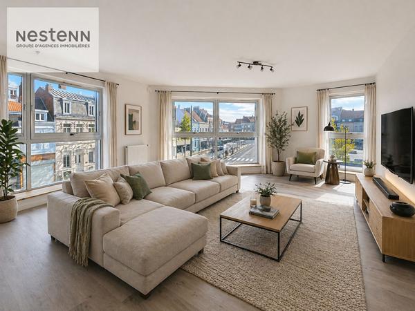 Appartement 90 m² - 2 chambres dans résidence sécurisée avec ascenseur - Vue exceptionnelle sur le Théâtre de Calais
