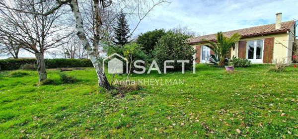 Maison de Plain-Pied, 97 m², 3 Chambres, Garage, Grand Jardin