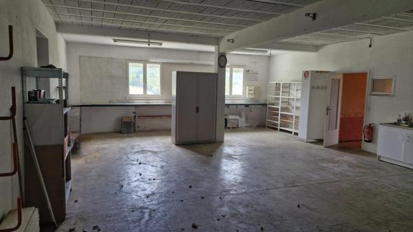 Maison d'habitation avec garages et terrain