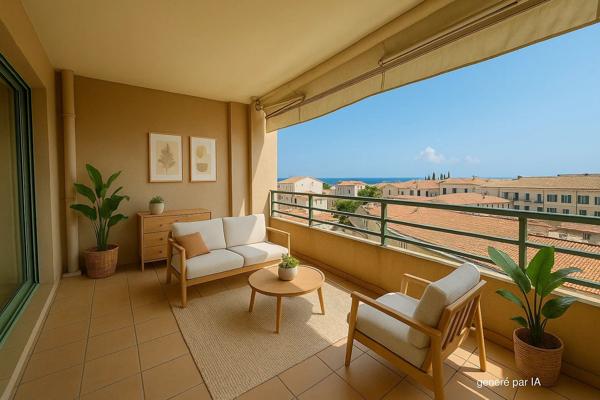 Exceptionnel au coeur d'Antibes 4 pièces avec vue mer