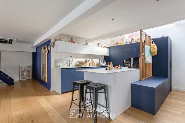 Duplex familial avec terrasse et piscine au calme absolu