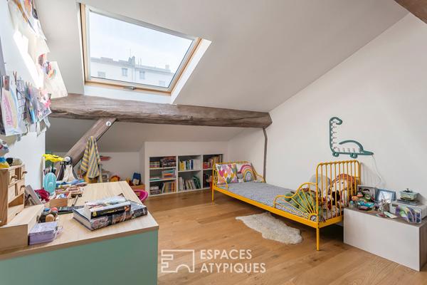 Duplex familial avec terrasse et piscine au calme absolu