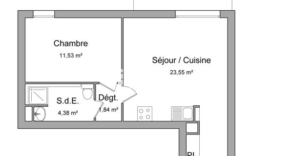 Location Appartement 2 pièces 41.3 m² - Avignon 84000