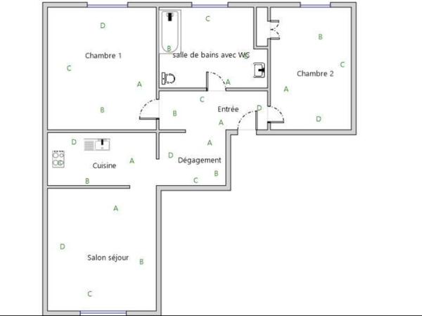 Appartement 3 pièces, 2 chambres situé rue de Tocqueville 75017 Paris, au 1er étage/4