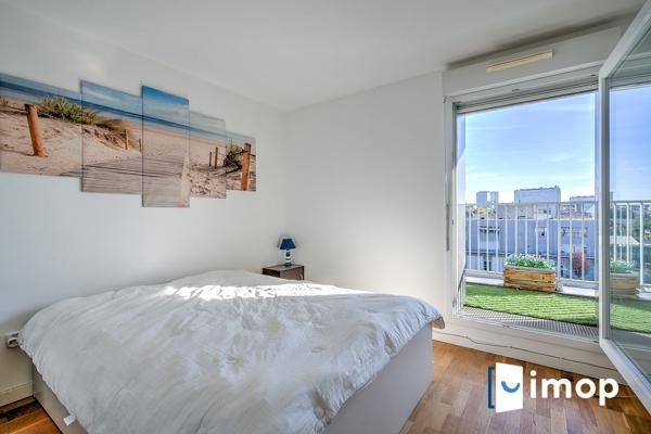 Lumineux 3 pièces 2 chambres avec terrasse vue dégagée