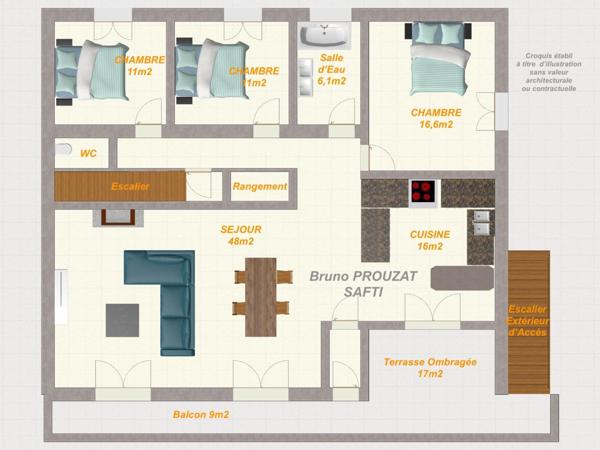 Grande Maison divisible en deux habitations Type 4